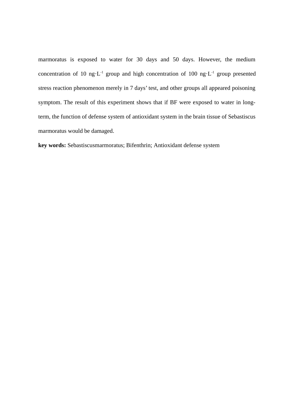 褐菖鮋联苯菊酯抗氧化防御系统_第3页