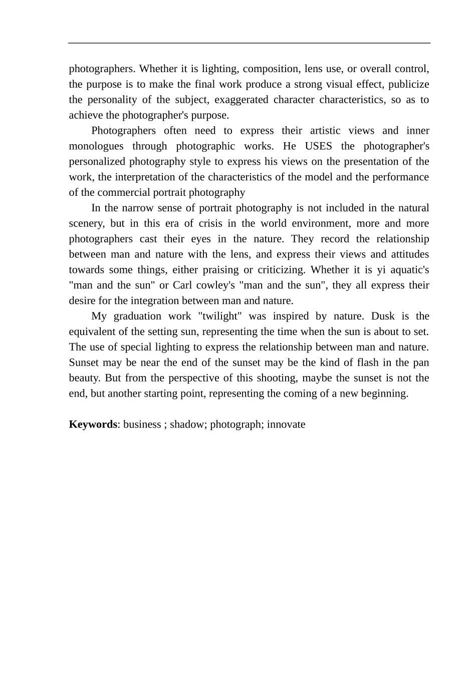 广播电视编导专业-宋辉-商业摄影《暮色》创作说明_第3页