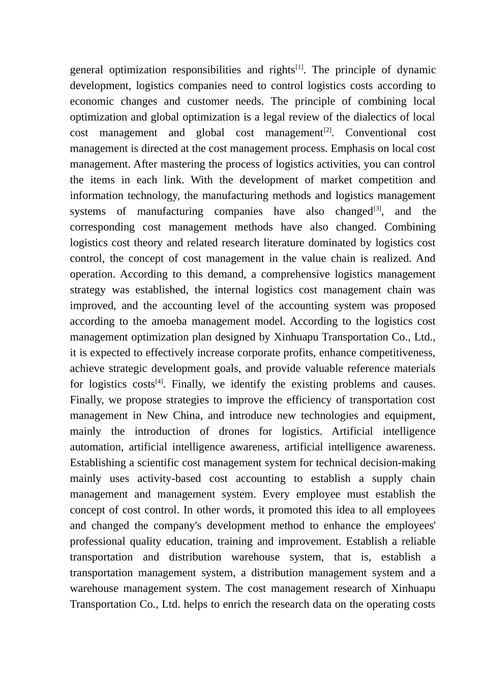 会计财务管理专业 苏可鑫沈阳新华普运输有限公司成本控制问题探讨_第2页