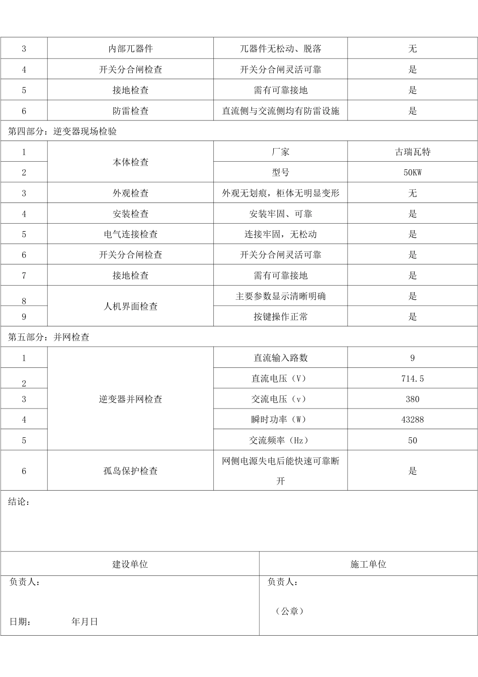 并网前单位工程调试报告_第2页