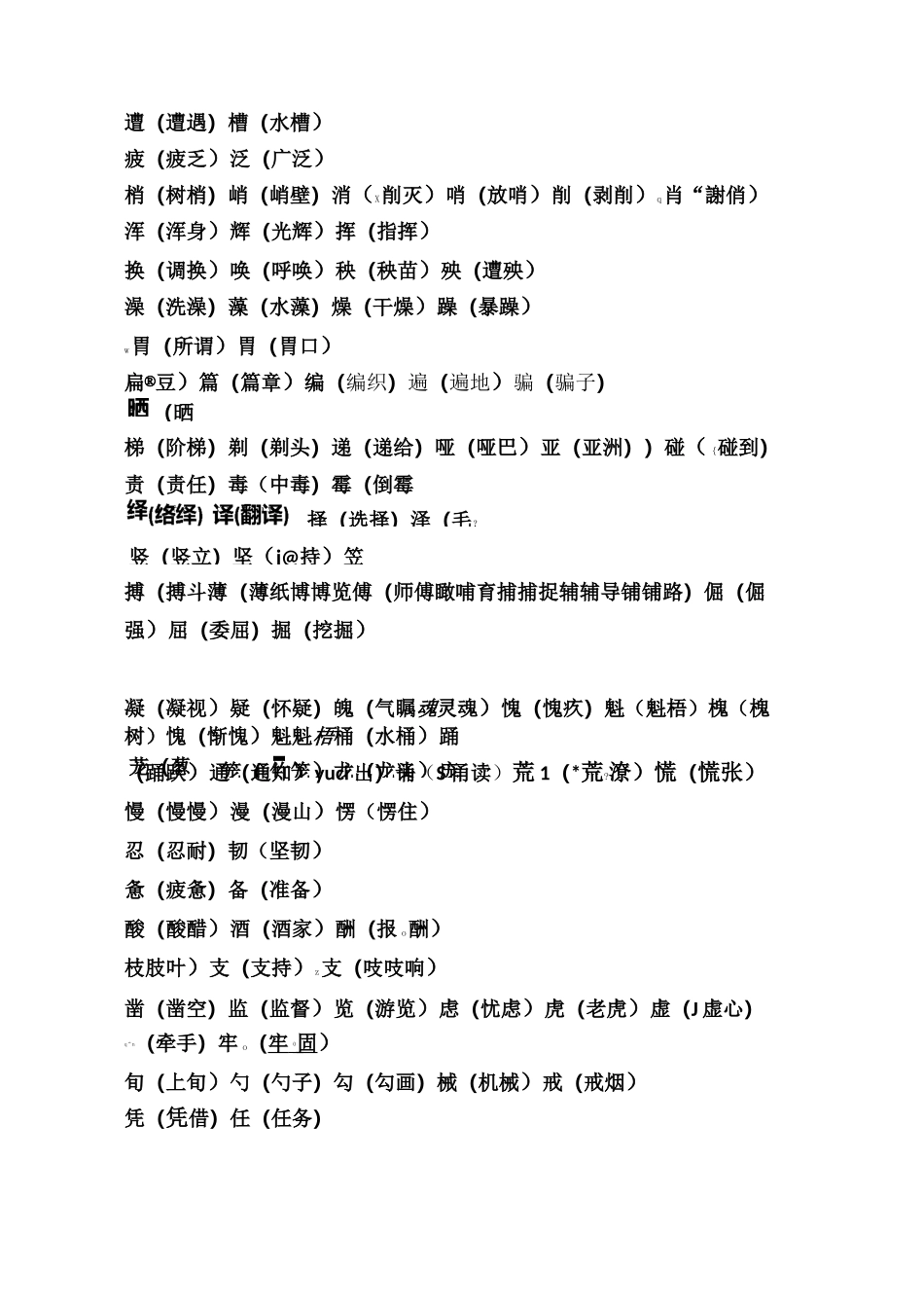 小学生形近字大全_第3页