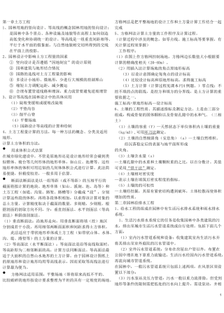 园林工程知识点