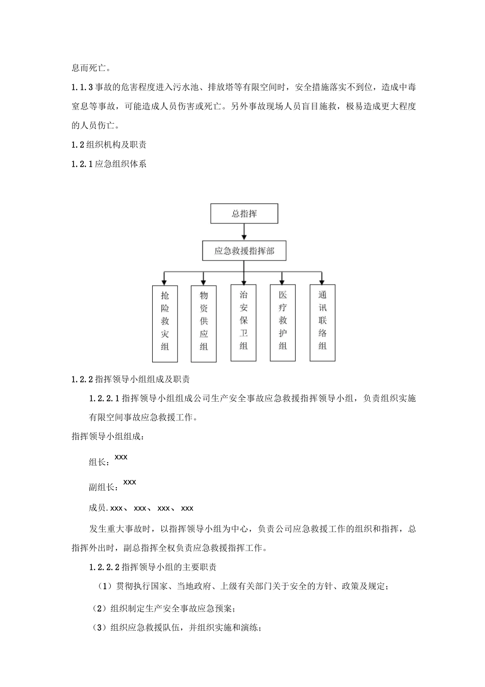 有限空间事故专项应急预案_第2页