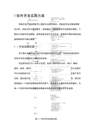 软件开发实施及方案