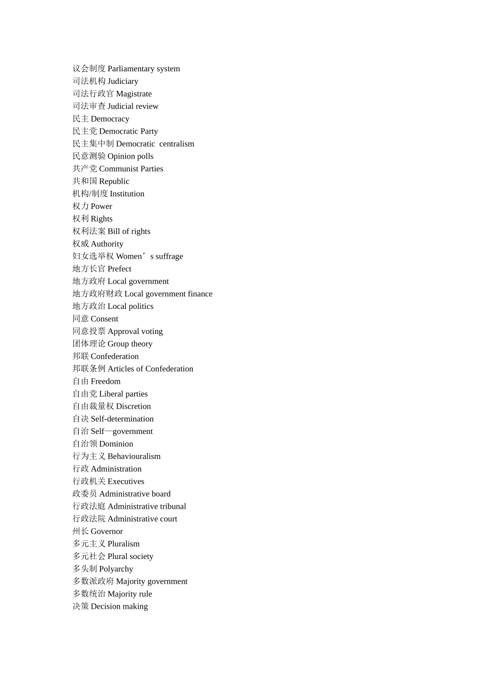 行政管理英语词汇_第2页