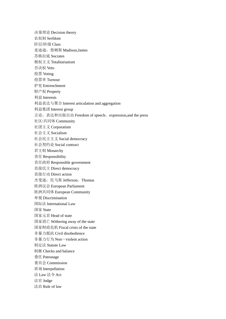 行政管理英语词汇_第3页