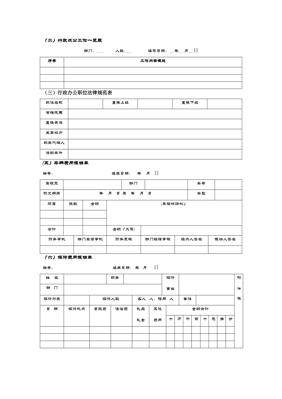 行政管理表格大全_第1页