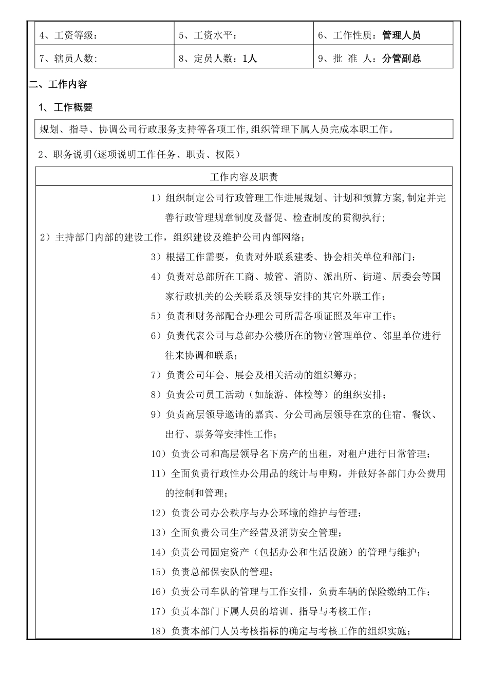 行政部人员岗位职责_第2页