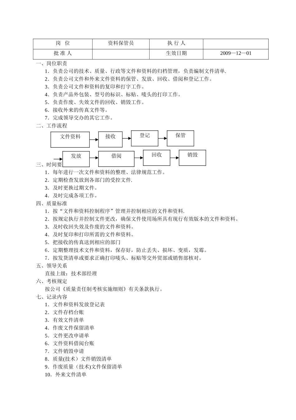 行政部岗位位质量责任制_第2页