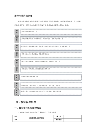 行政部工作职责、流程、制度