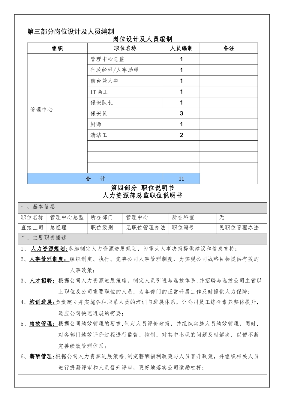 行政部职责-编制-岗位职责_第3页