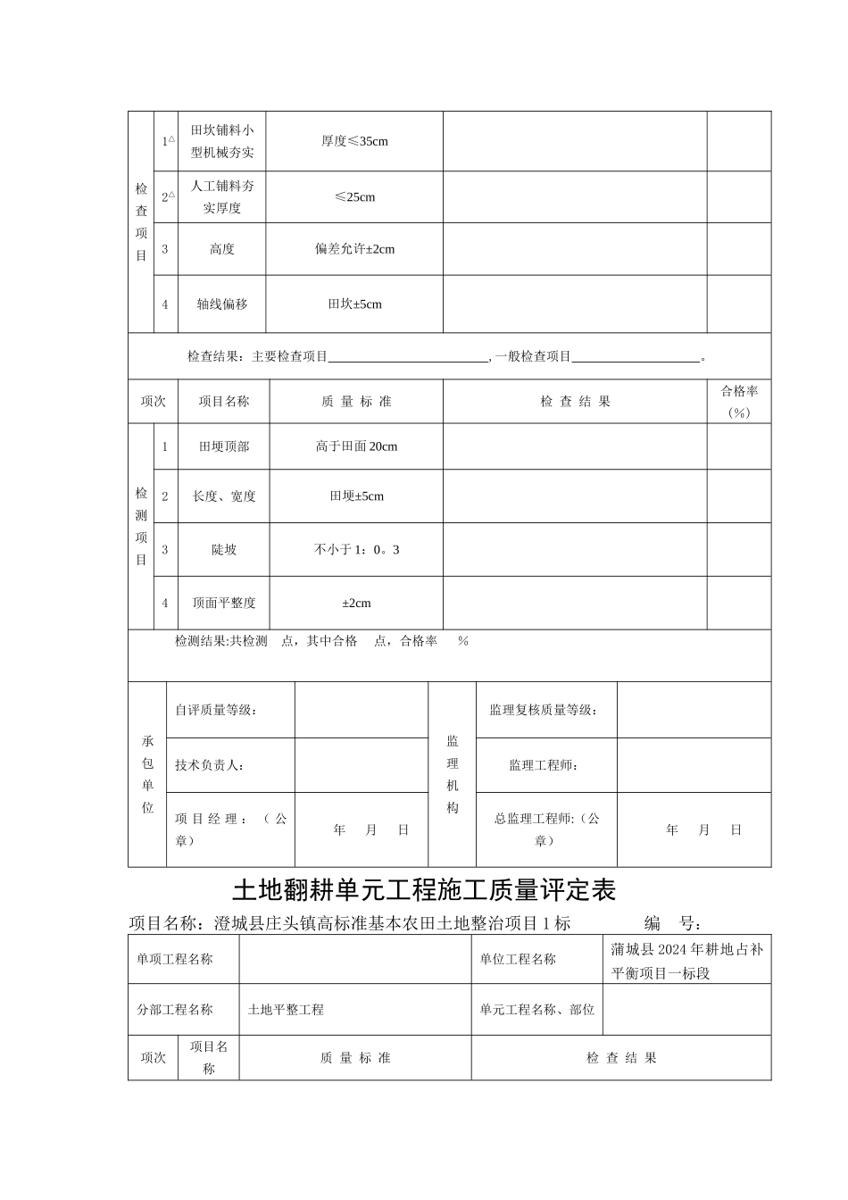 表土剥离工序质量评定表_第3页