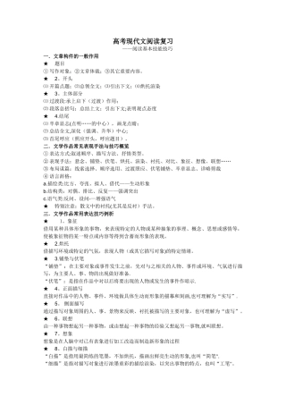 表现手法及作用