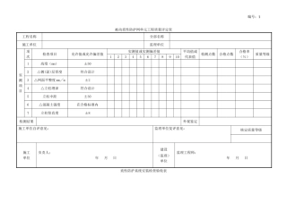 被动柔性防护网施工表格