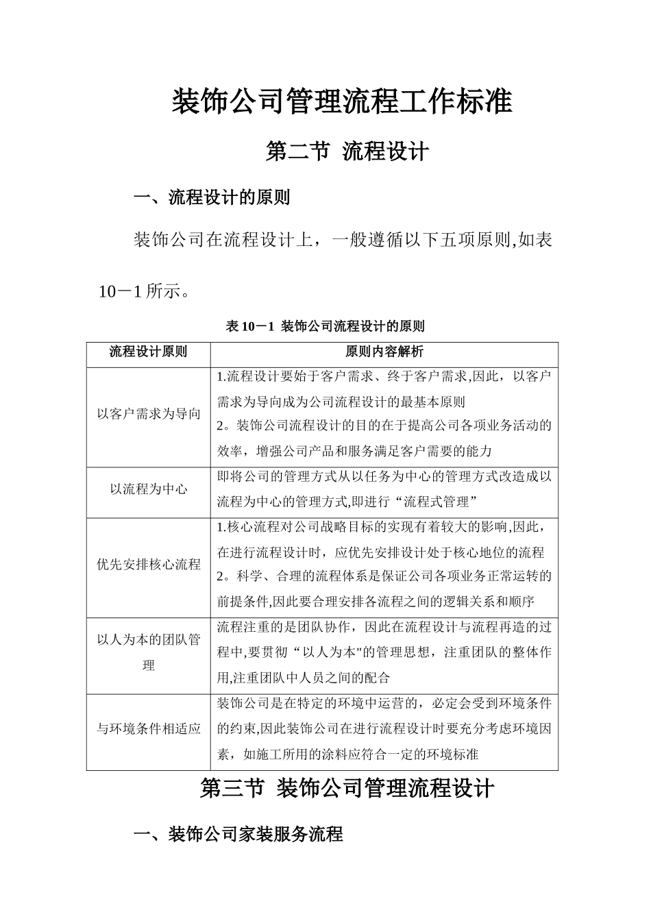 装修公司管理流程表_第1页