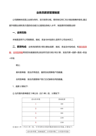 装修公司薪资管理制度