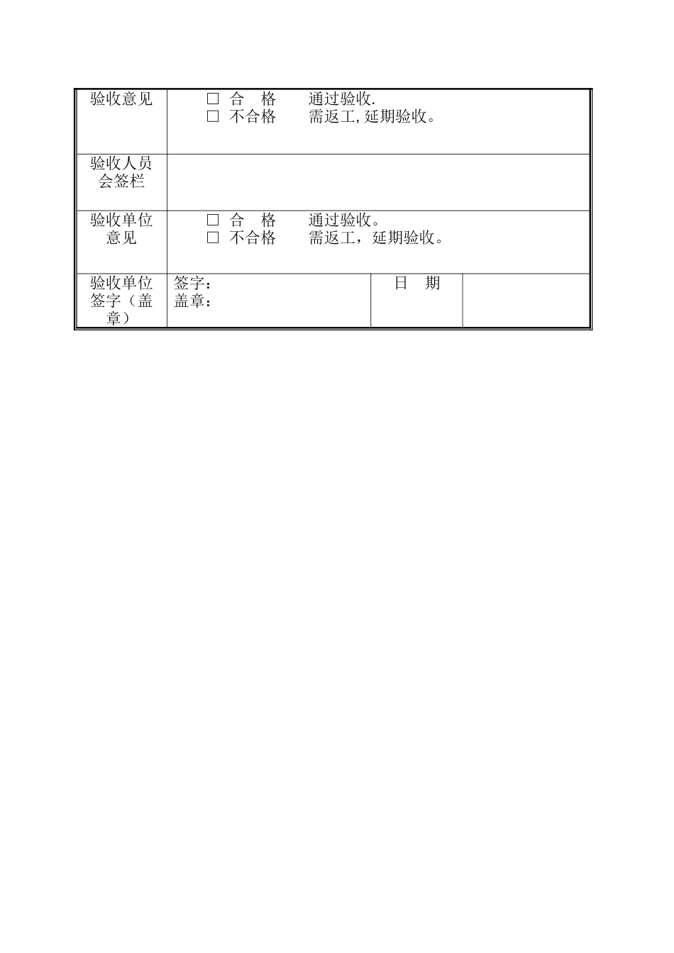 装修工程验收单_第2页