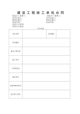 装修改造施工承包合同