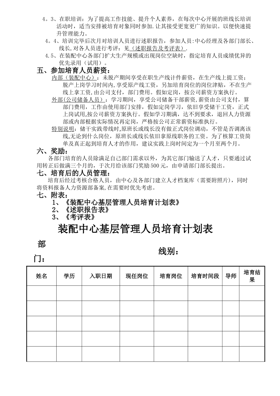 装配中心基层管理人员培养方案_第2页
