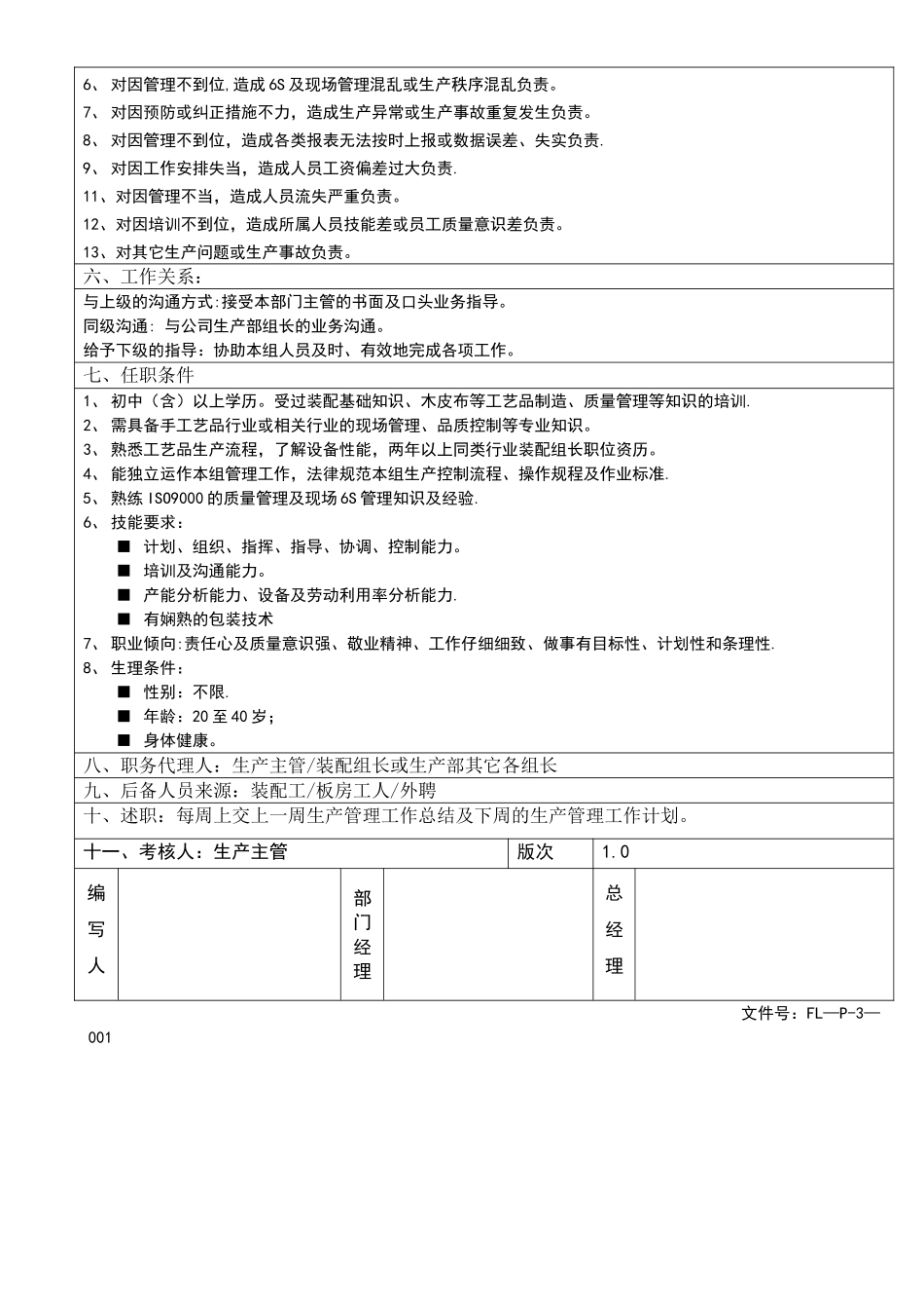 装配组长岗位说明书_第3页