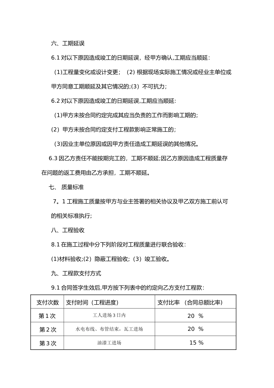 装饰公司与工长合作协议_第3页
