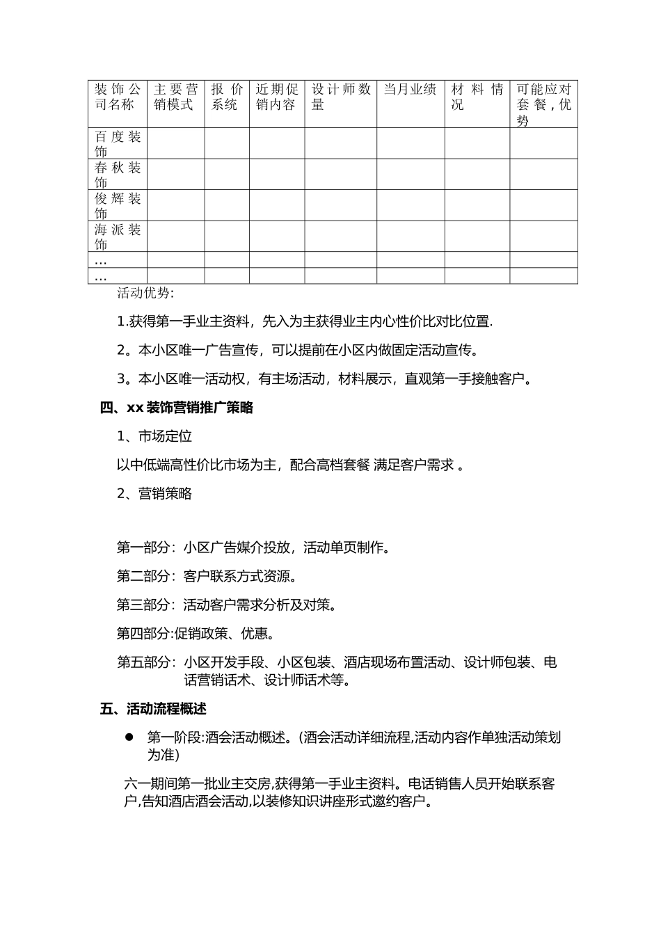 装饰公司小区推广方案_第2页