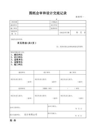 装饰工程图纸会审