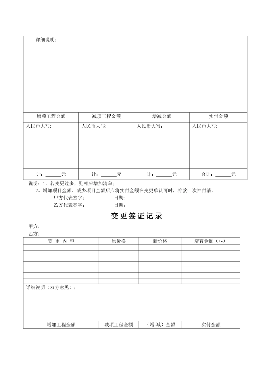 装饰有限公司工程变更单样本_第3页