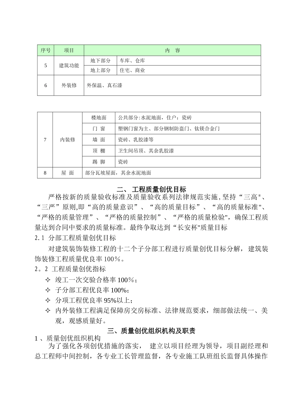 装饰装修工程质量策划方案_第3页