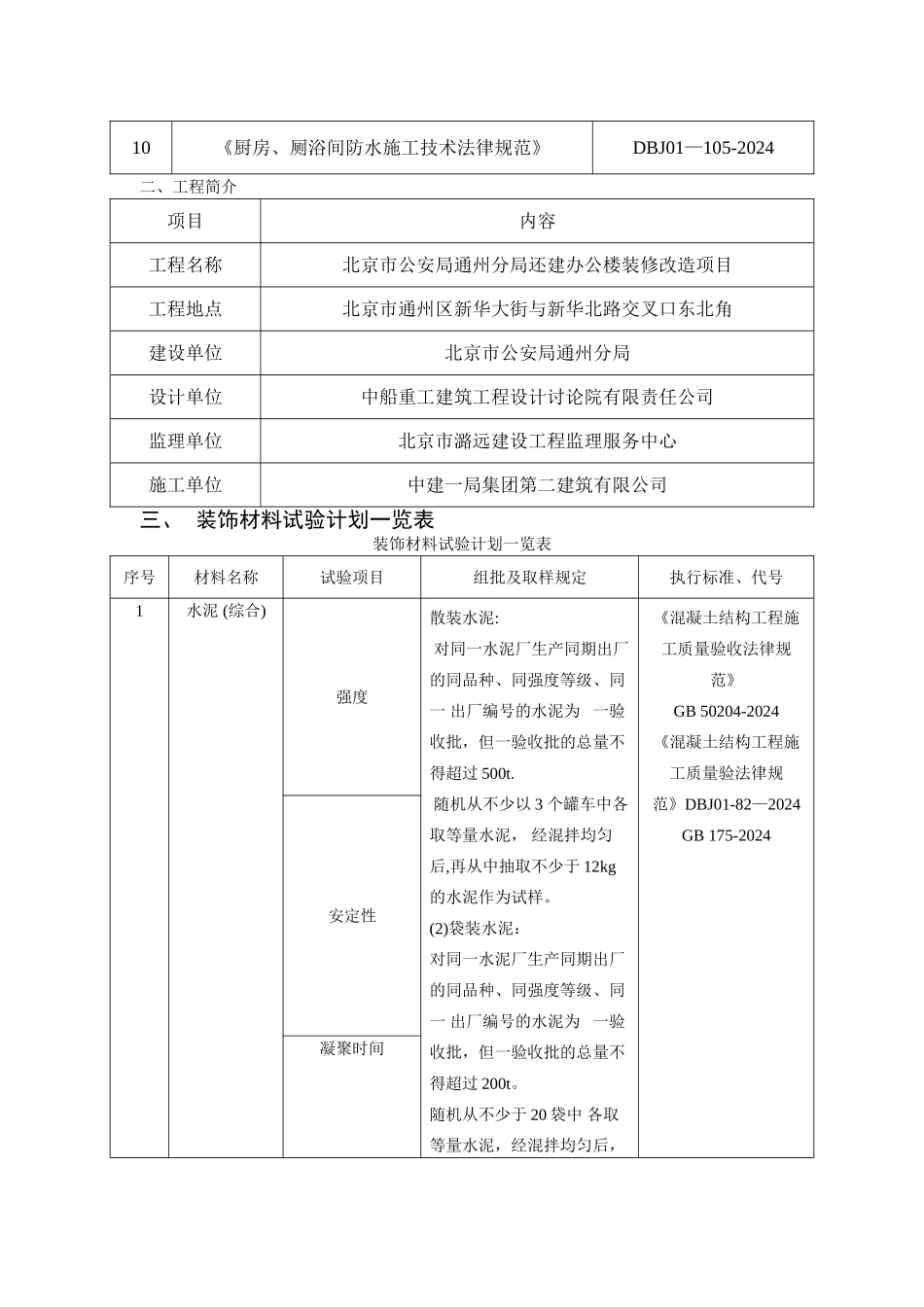 装饰装修材料试验计划_第2页