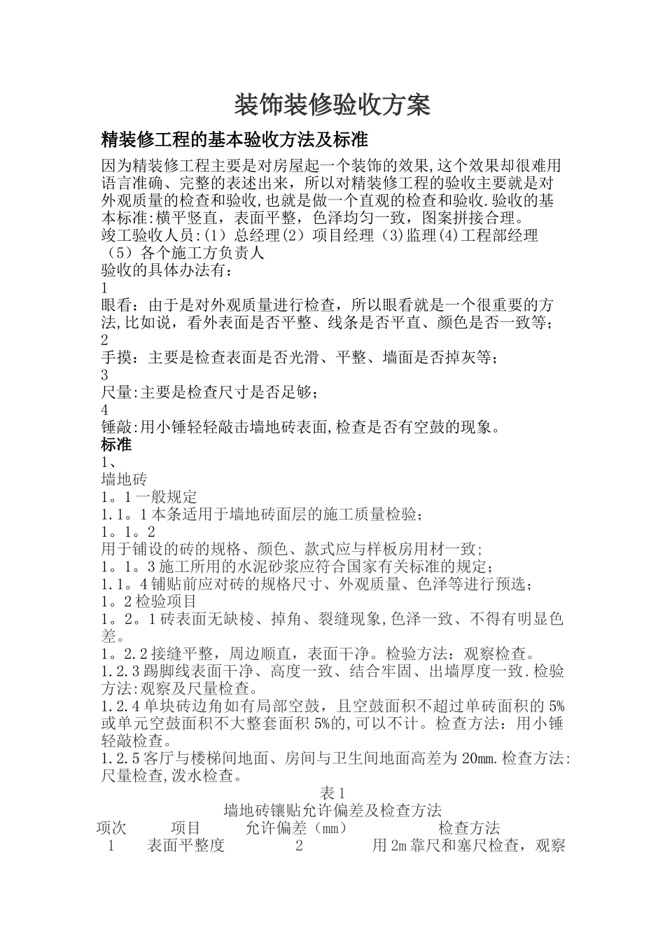 装饰装修验收方案_第1页