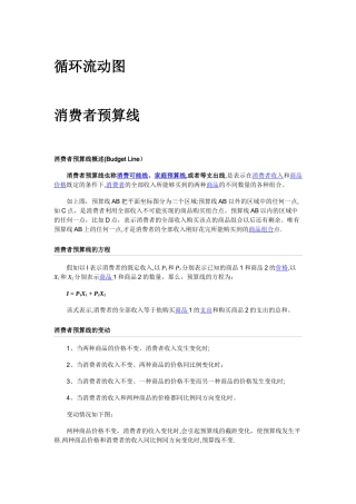 西方经济学模型整理