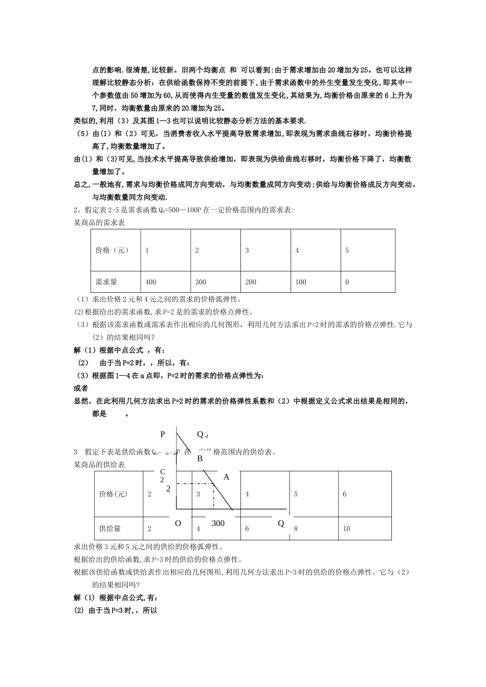 西方经济学第五版课后答案-高鸿业主编(1)_第2页