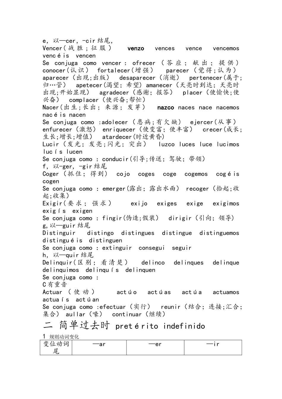 西班牙语动词变位总结_第3页