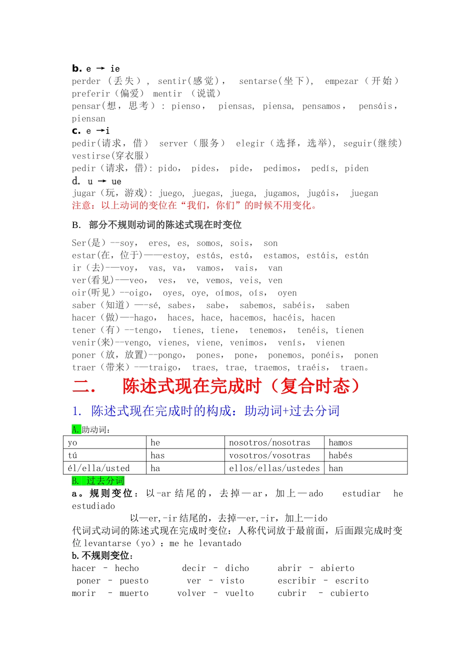 西班牙语时态总结_第2页