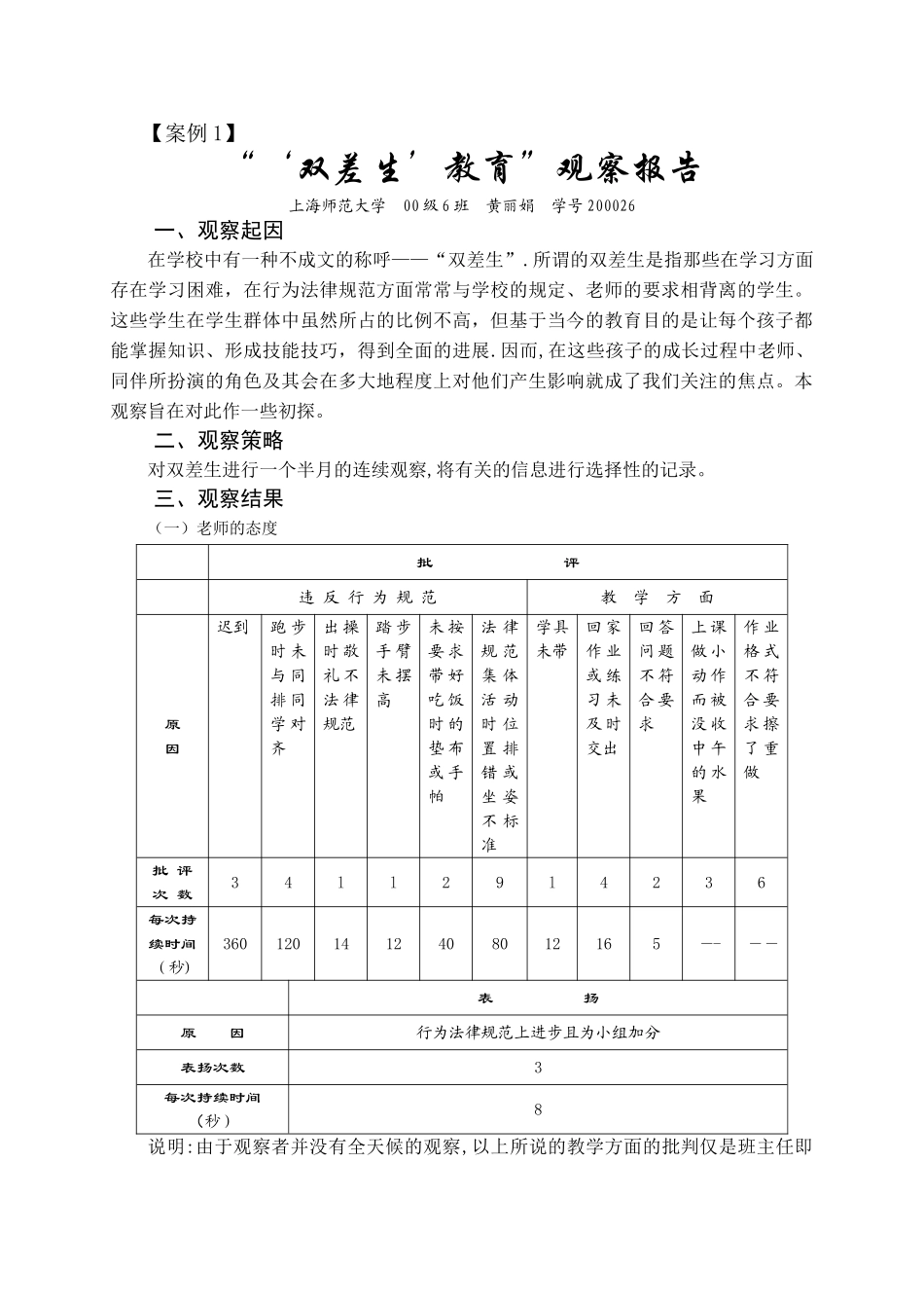 观察报告写作+范文_第2页