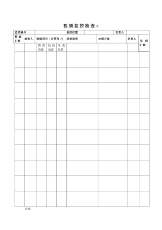 视-频-监-控-检-查-表1