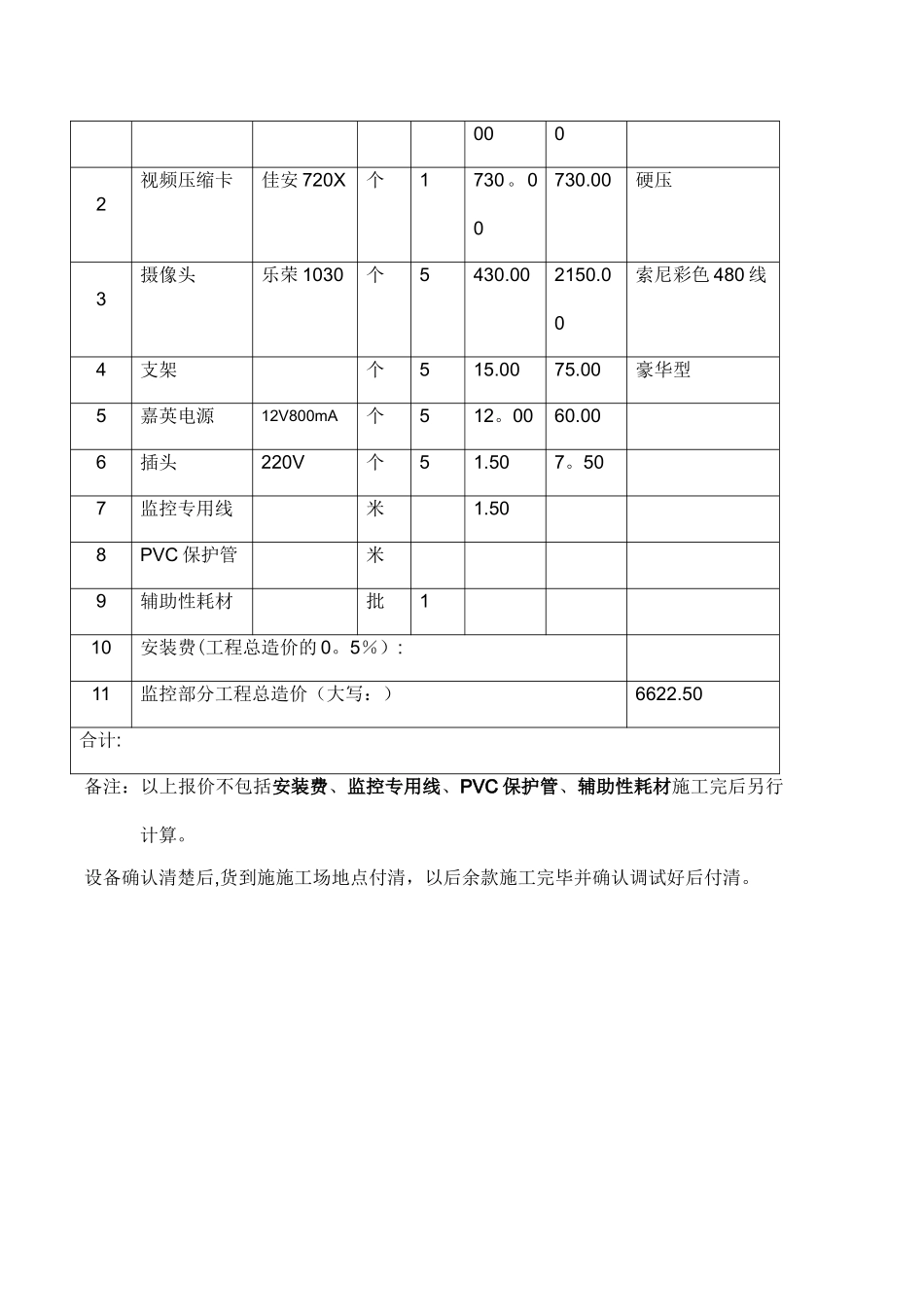 视频监控施工合同范本_第3页