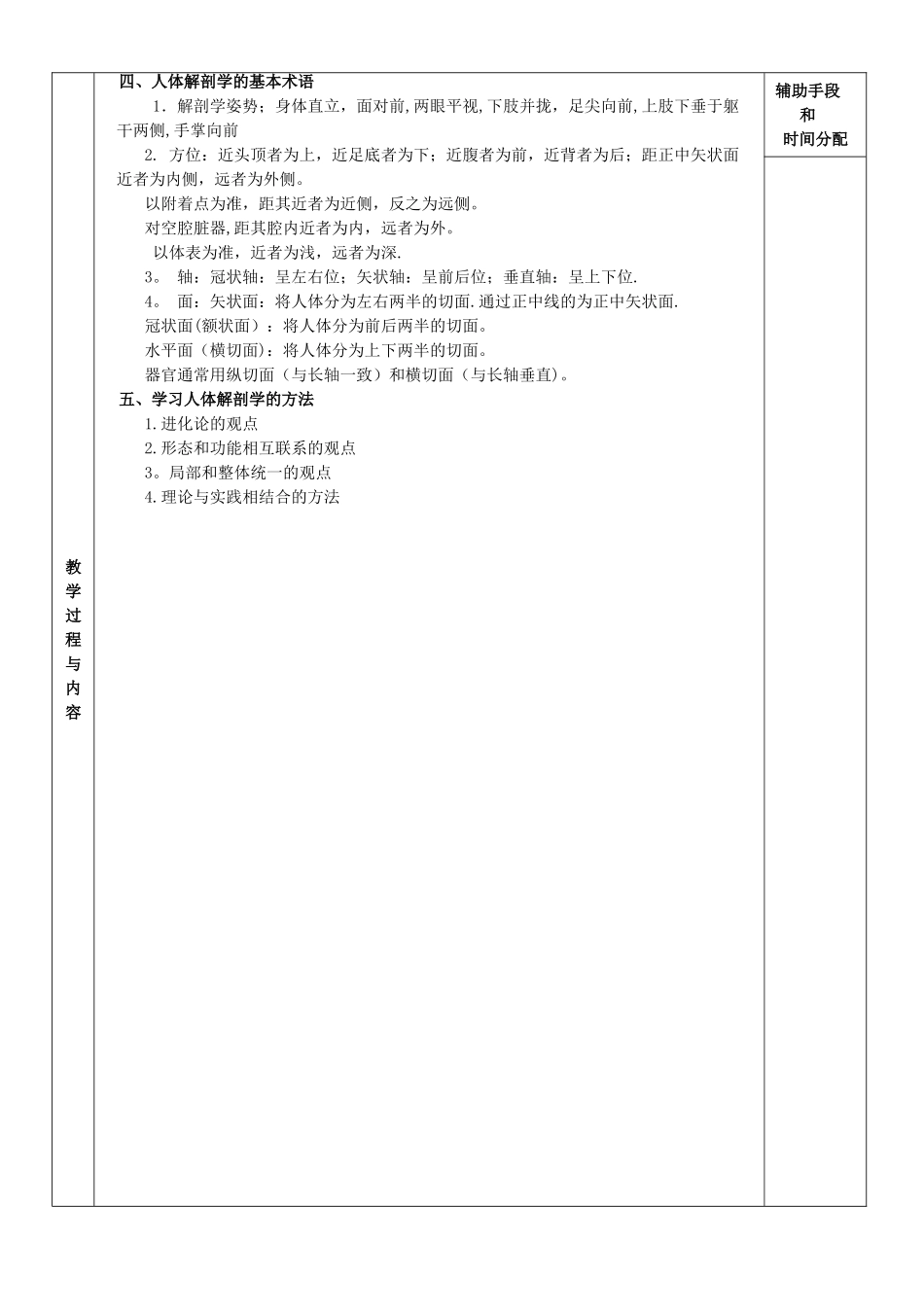 解剖学基础教案_第2页