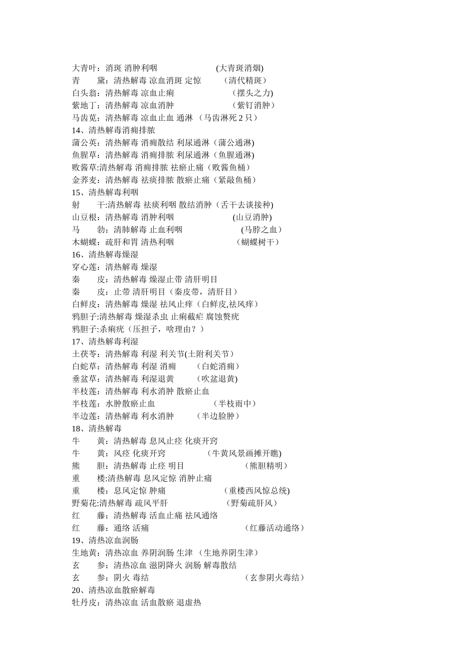 解表药分类中药记忆_第3页