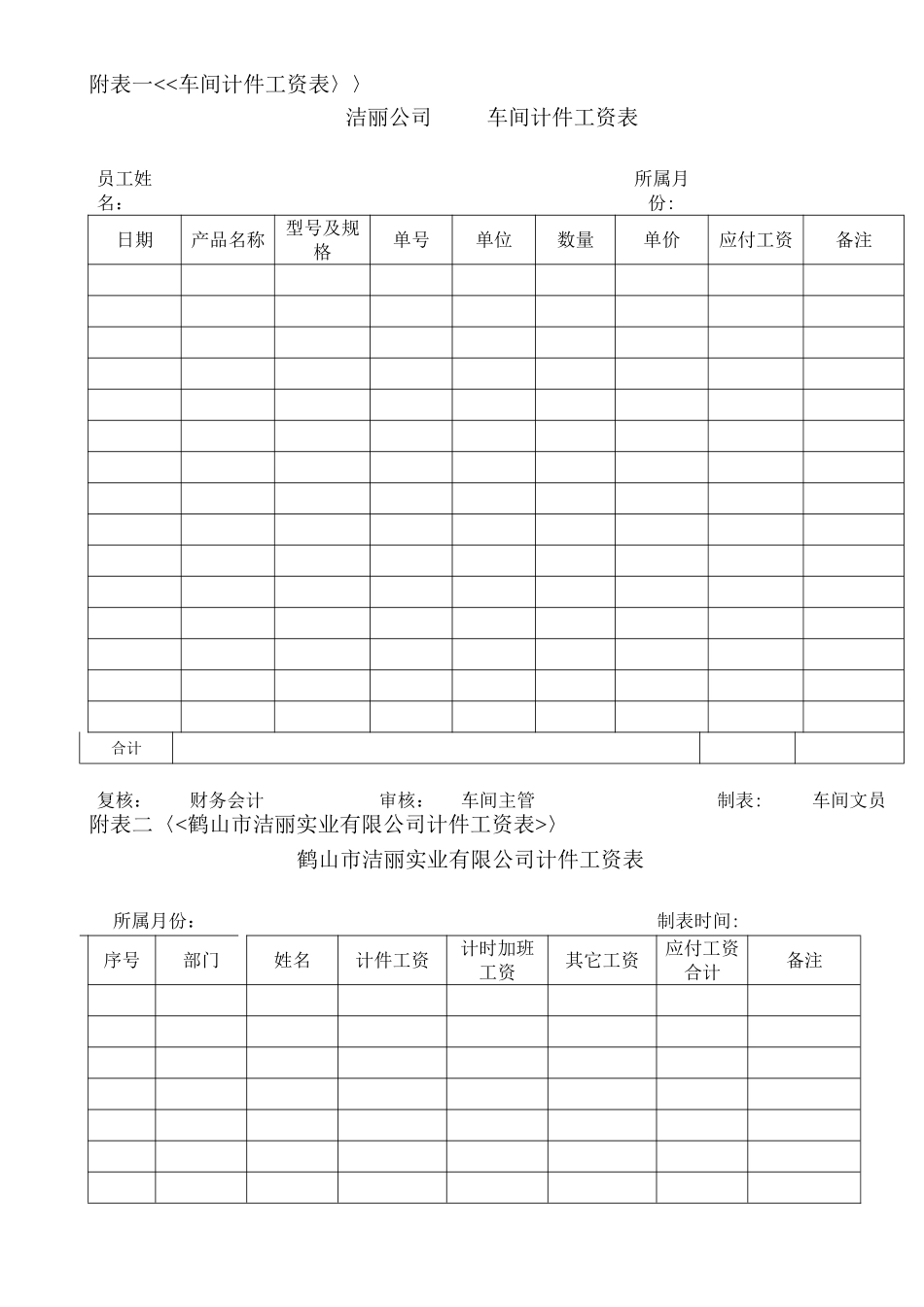 计件工资核算管理制度_第3页