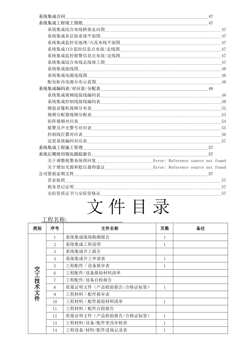计算机系统集成竣工验收文档模板_第3页
