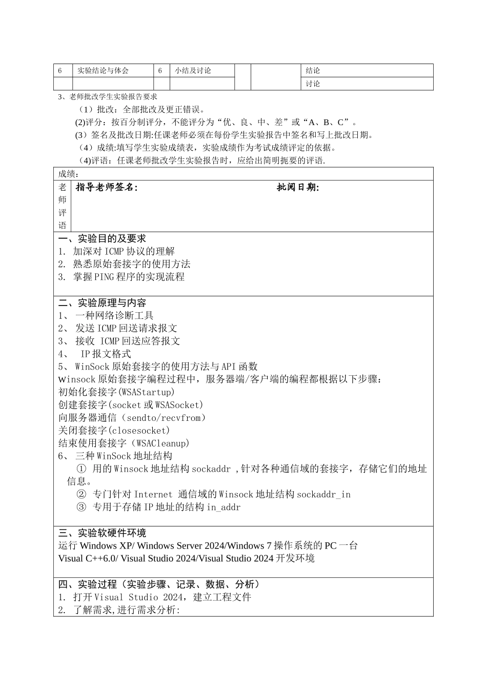 计算机网络实验之Ping程序的设计与实现_第2页