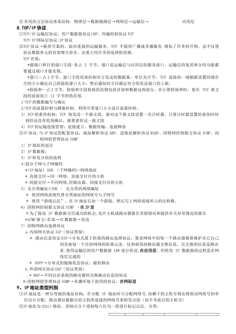 计算机网络最新完美整理知识点总结_第3页