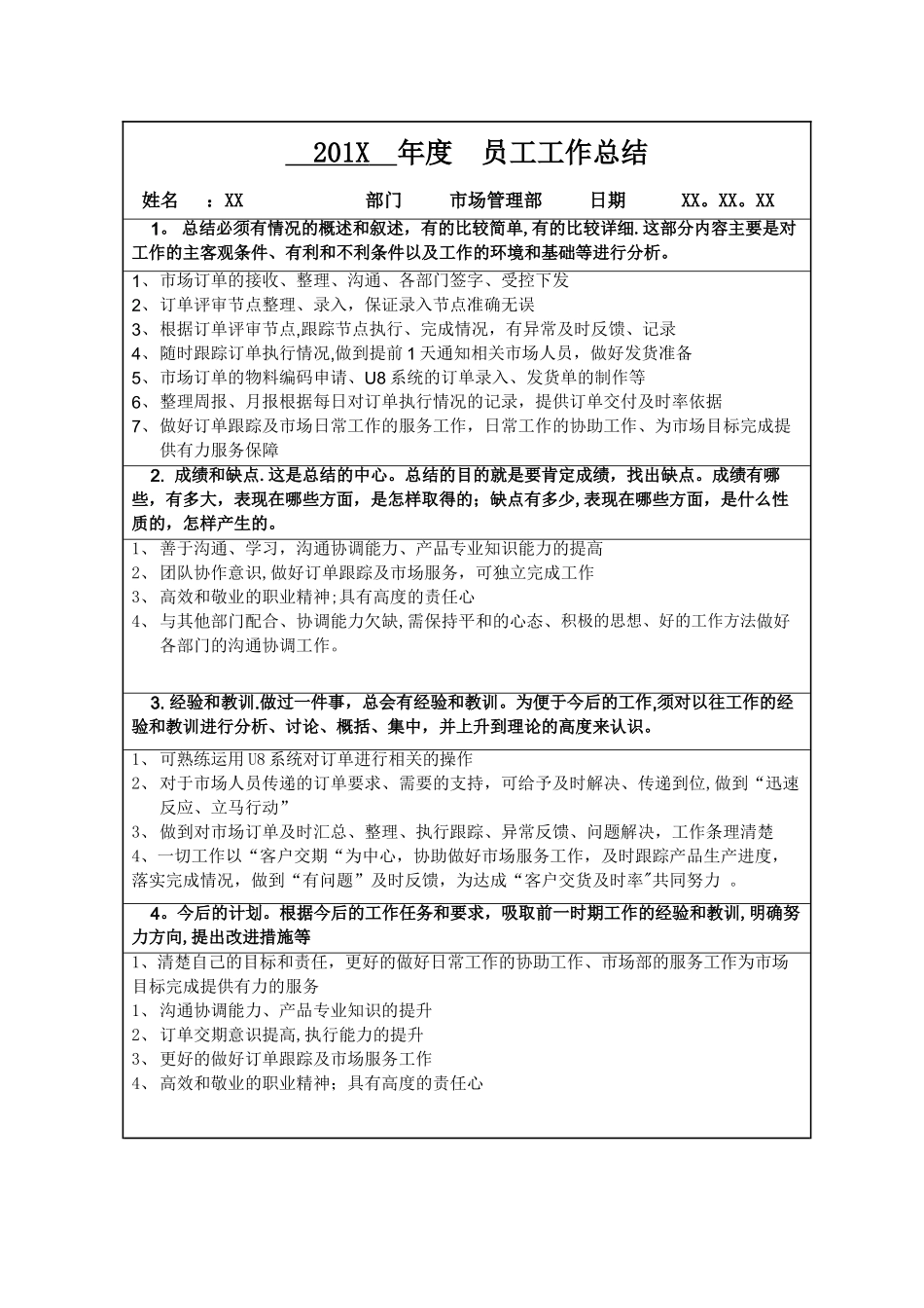 订单专员年度工作总结_第1页