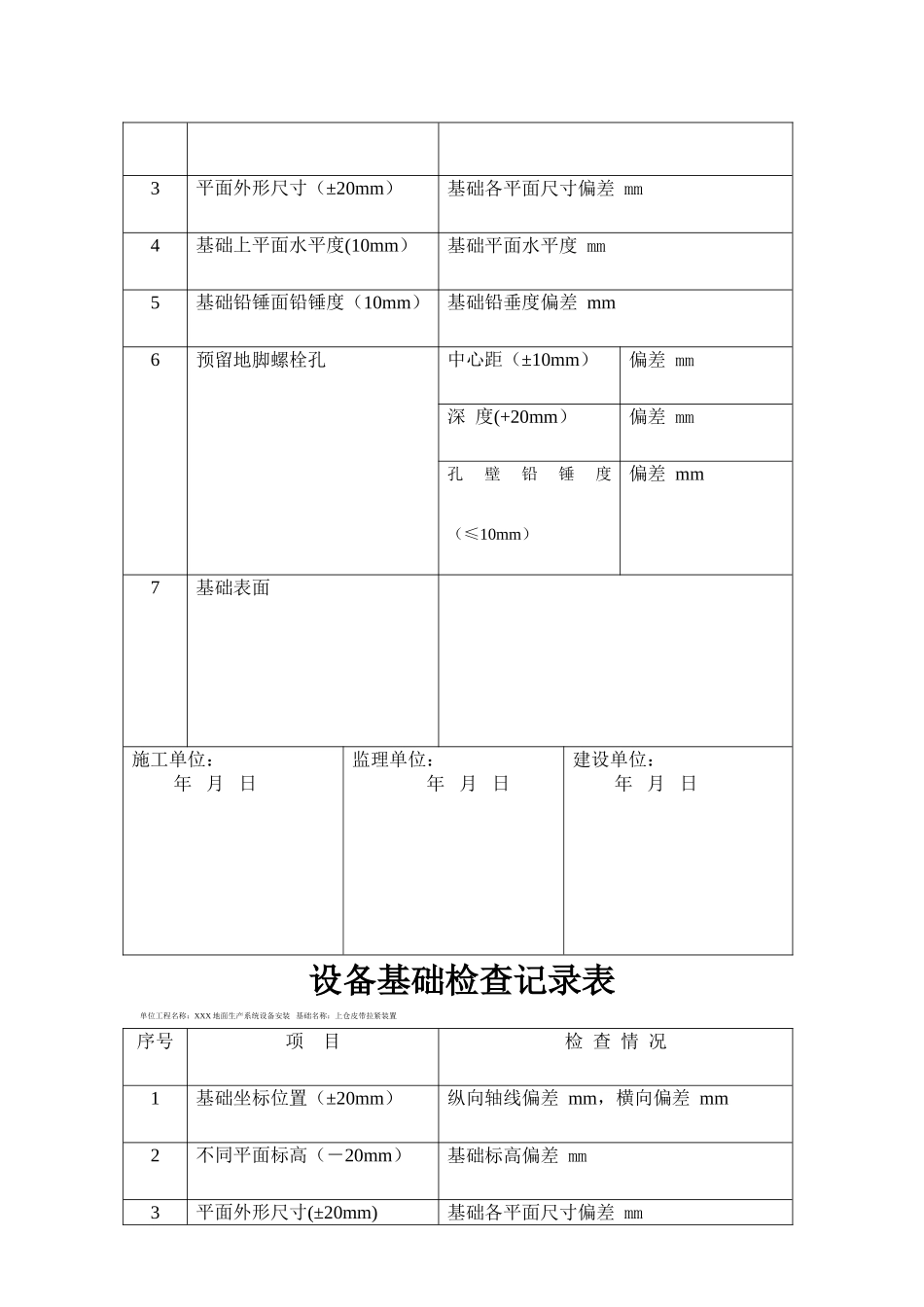 设备基础检查记录表_第3页
