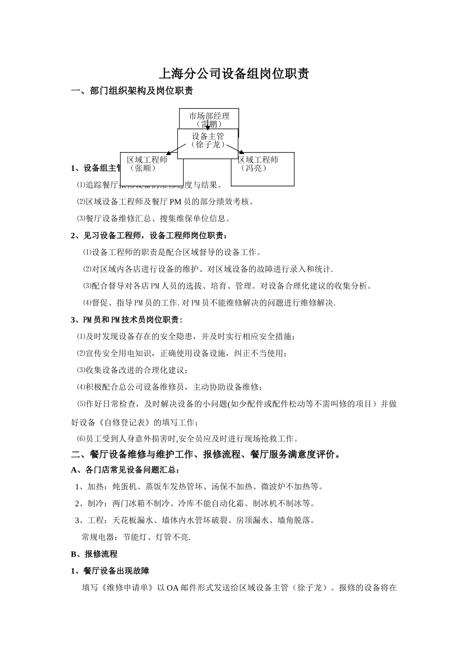 设备组岗位职责_第1页