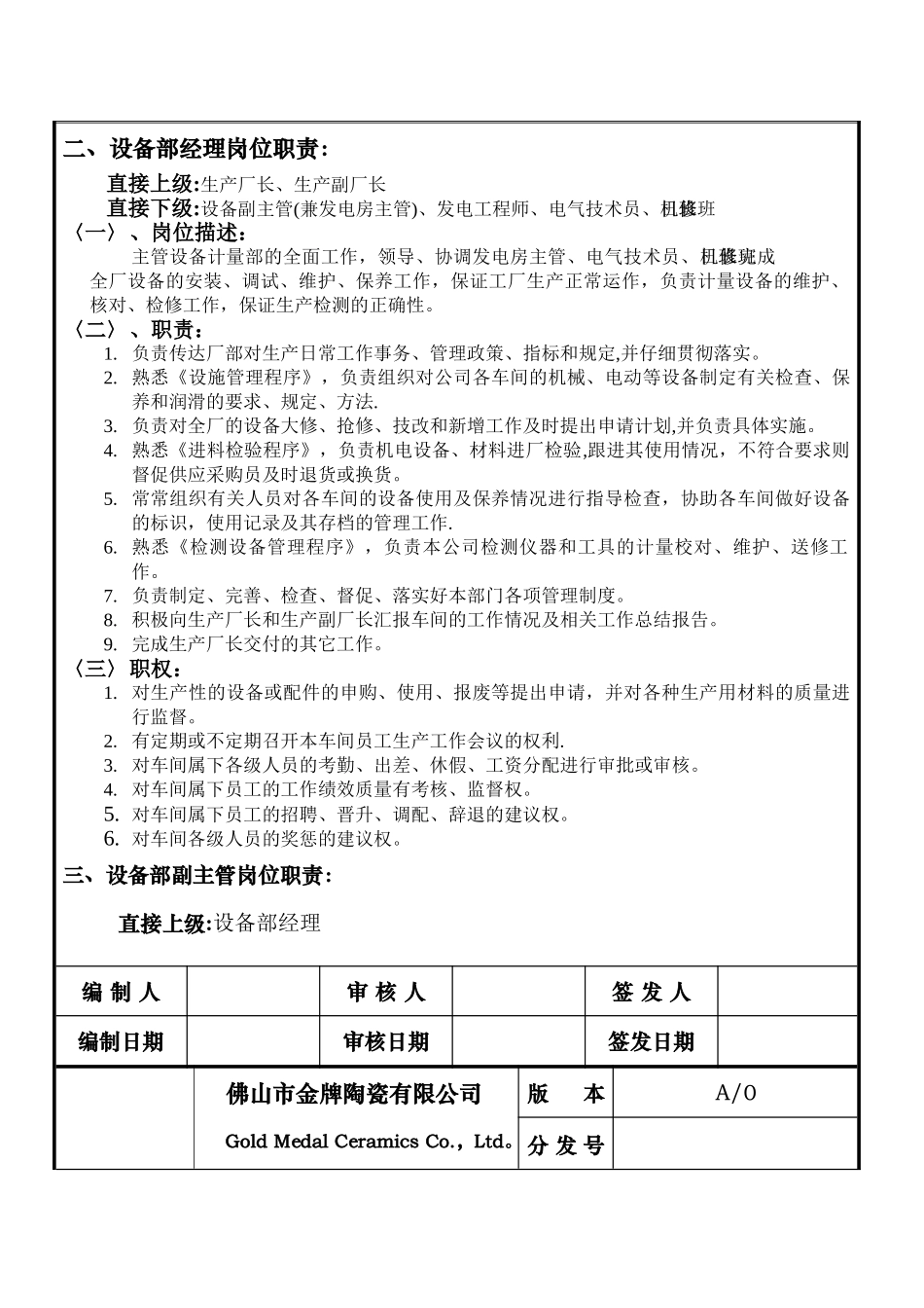 设备部岗位职及权限_第3页