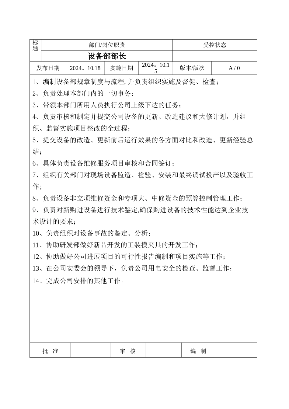 设备部岗位职责-_第3页