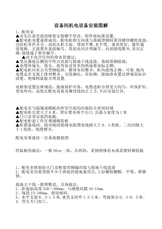 设备间机电设备安装图解